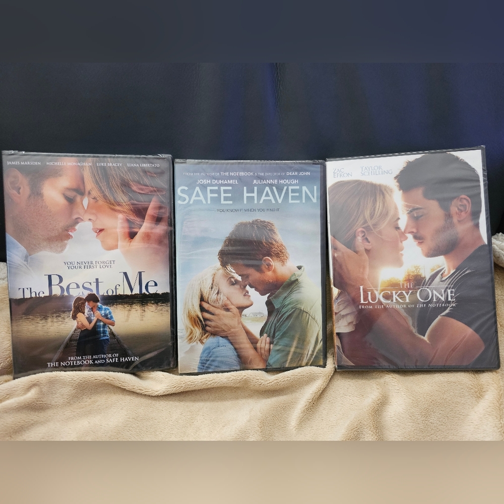 New Romantic Movie Collection DVD Set Based On Books By Nicholas Sparks.